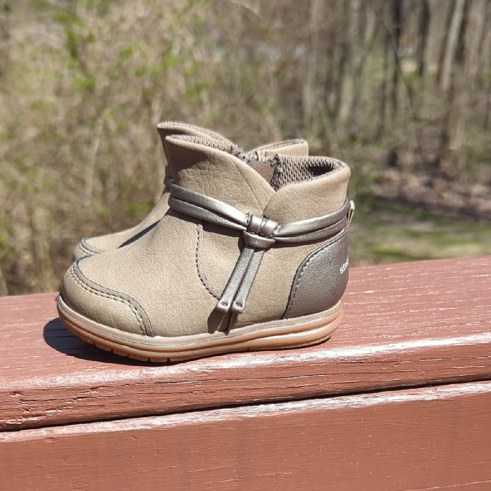Kids Tan Leather Boots
